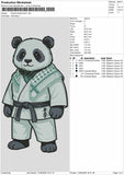 Panda2705 Embroidery File 6 sizes