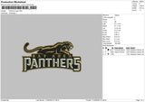 Panthers1104 Embroidery File 6 sizes