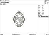 Ariel Outline 1903 Embroidery File 6 sizes