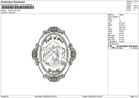 Ariel Outline 1903 Embroidery File 6 sizes