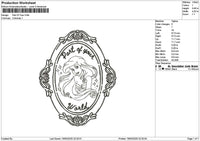 Ariel Outline 1903 Embroidery File 6 sizes