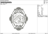 Ariel Outline 1903 Embroidery File 6 sizes