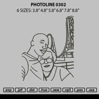 Photoline 0302 Embroidery File 6 sizes