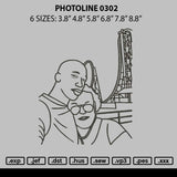Photoline 0302 Embroidery File 6 sizes