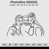 Photoline 060525 Embroidery File 6 size