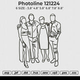 Photoline 121224 Embroidery File 6 size