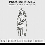 Photoline 131224  Embroidery File 6 size