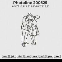 Photoline 200525 Embroidery File 6 size