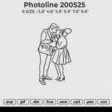 Photoline 200525 Embroidery File 6 size