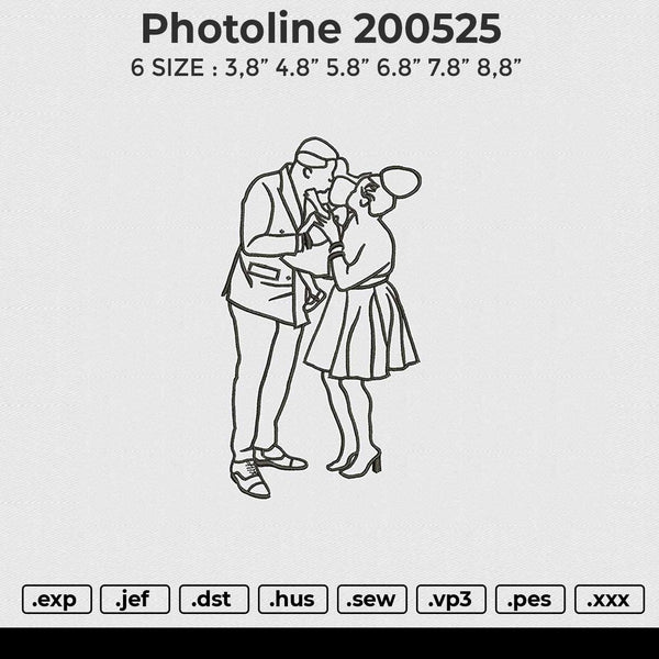 Photoline 200525 Embroidery File 6 size
