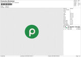 P Logo Embroidery File 6 size