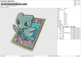 Pokemon Shining Mew Embroidery File 6 size