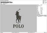 Polo 2 option Embroidery File Design