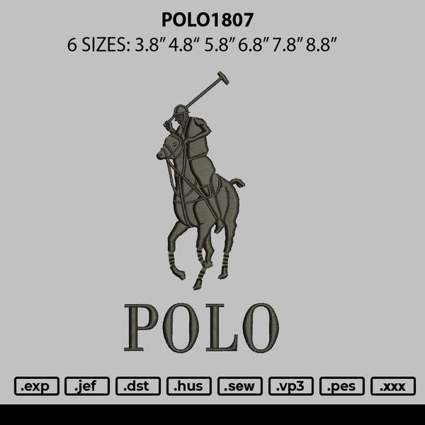 Polo 2 option Embroidery File Design