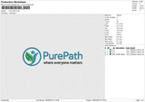 Pure Path Embroidery File 6 sizes