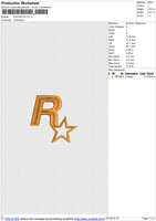 R-STAR 3D Embroidery File 6 size