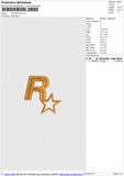 R-STAR 3D Embroidery File 6 size