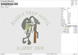 RABBIT TRAP Embroidery File 6 size