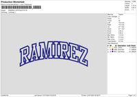 RAMIREZ APPLIQUE Embroidery File 6 size