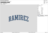 RAMIREZ B Embroidery File 6 size