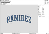 RAMIREZ B Embroidery File 6 size