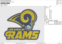 RAMS Embroidery File 6 size