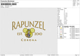 RAPUNZEL Embroidery File 6 size