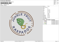 Junglecircle Embroidery File 6 sizes