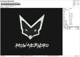 RAUW ALEJANDRO Embroidery File 6 size