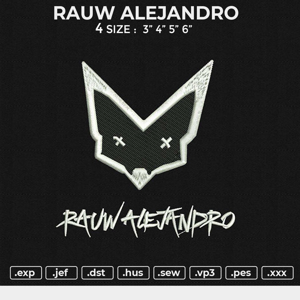 RAUW ALEJANDRO Embroidery File 6 size