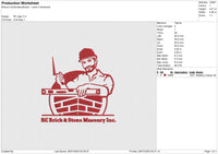 RC logo Embroidery File 4 size