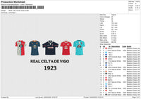 REAL CELTA DE VIGO Embroidery File 6 size
