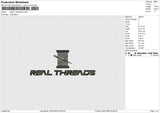 REAL THREADS Embroidery File 6 size