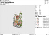 REEM Embroidery File 6 size