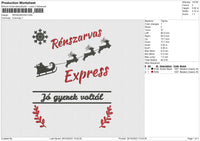 RENSZARVAS Embroidery File 6 size