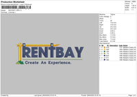 Rent Text Embroidery File 6 sizes