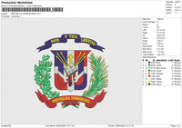 REPUBLICA DOMINICANA Embroidery File 6 size