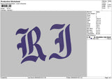 Rithaltext Embroidery 4 Files