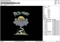 Rickufotext Embroidery File 6 sizes
