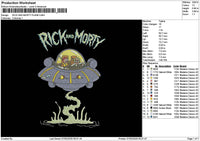 Rickufotext Embroidery File 6 sizes