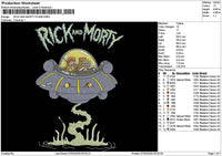 Rickufotext Embroidery File 6 sizes