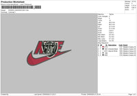 Nike Raiders 2309 Embroidery File 6 sizes