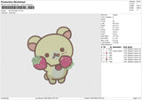 RILAKKUMA v2 Embroidery File 6 size
