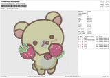 RILAKKUMA v2 Embroidery File 6 size