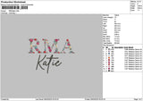 Rmatext Embroidery File 6 sizes