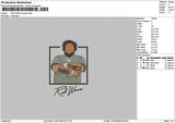 Rodtext 002 Embroidery File 6 sizes