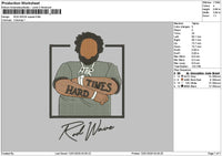 Rodtext 002 Embroidery File 6 sizes
