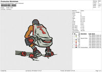 ROSE1 Embroidery File 6 size