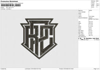 RPC logo Embroidery File 6 size