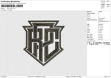 RPC logo Embroidery File 6 size